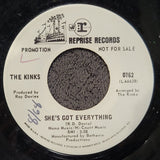 KINKS DAYS SHE'S GOT EVERYTHING WHITE LABEL PROMO REPRISE 0762 WLP