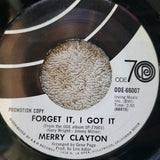 MERRY CLAYTON COUNTRY ROAD ODE WHITE LABEL PROMO FORGET IT I GOT IT ODE-66007