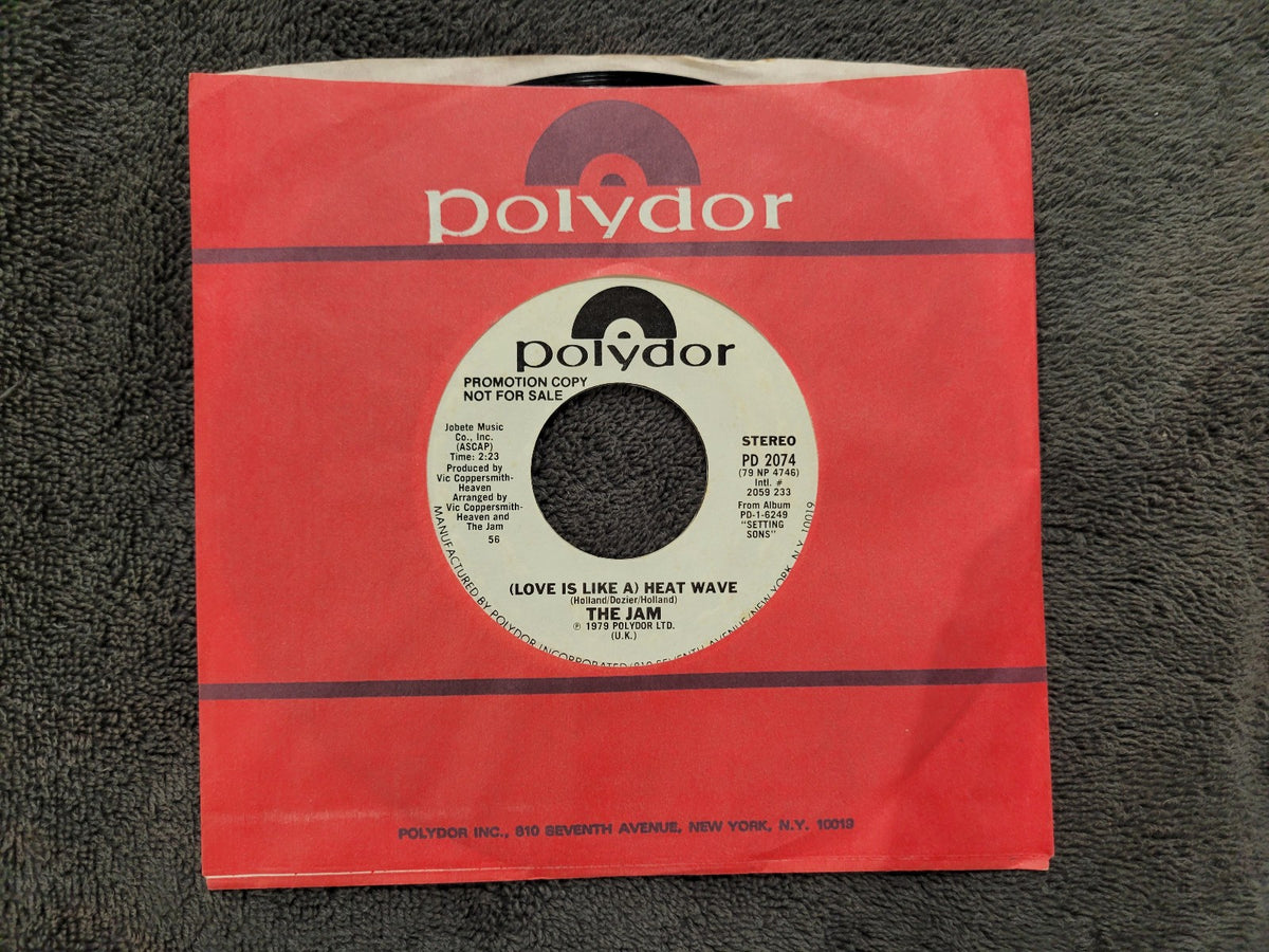 JAM (LOVE IS LIKE A) HEAT WAVE WHITE LABEL PROMO  WLP PAUL WELLER