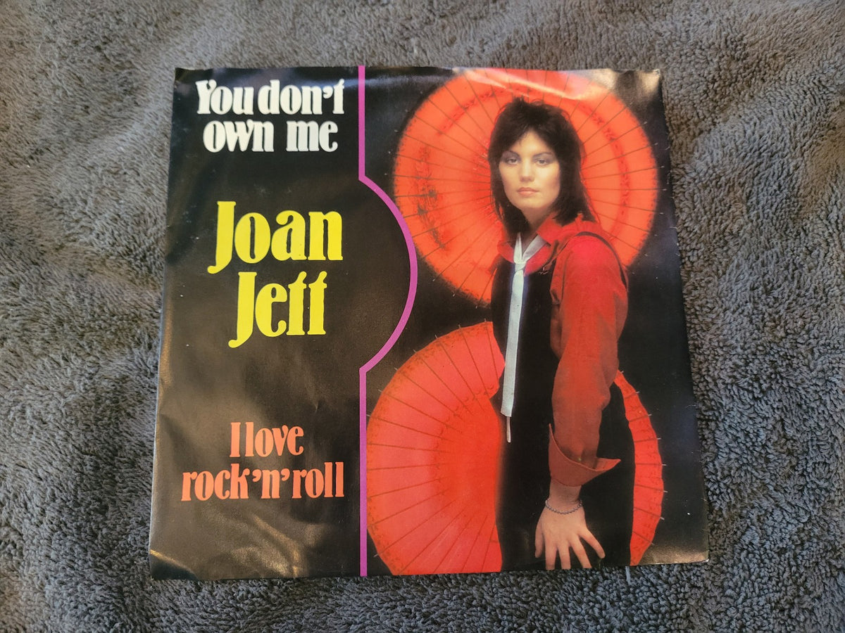 JOAN JETT YOU DONT OWN ME I LOVE ROCK N ROLL PICTURE SLEEVE VERTIGO SWIRL IMPORT