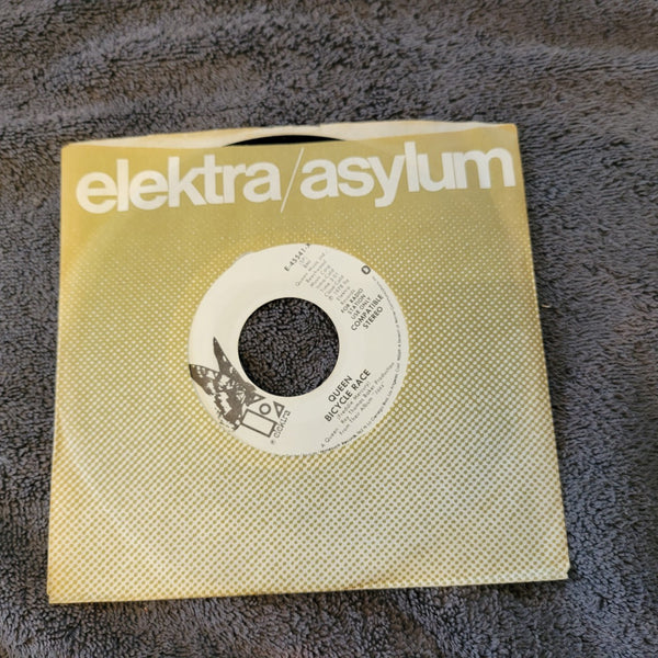 QUEEN BICYCLE RACE FAT BOTTOMED GIRLS WHITE LABEL PROMO ELEKTRA E-45541