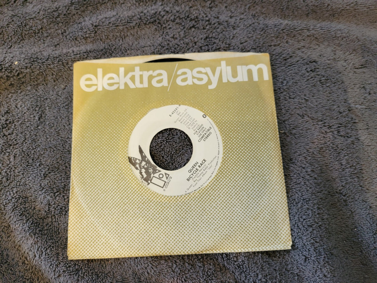 QUEEN BICYCLE RACE FAT BOTTOMED GIRLS WHITE LABEL PROMO ELEKTRA E-45541