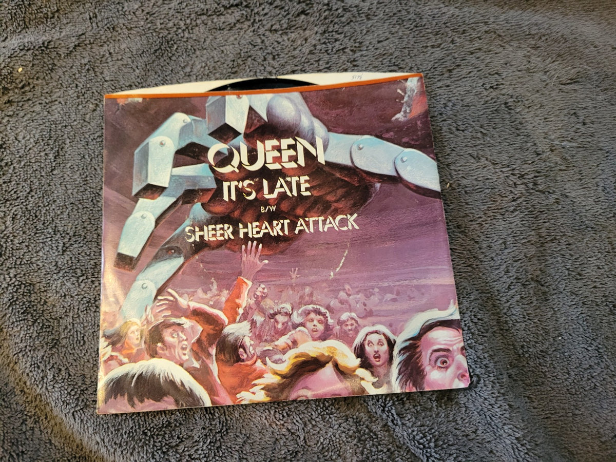 QUEEN ITS LATE PICTURE SLEEVE SHEER HEART ATTACK ELEKTRA E-45478