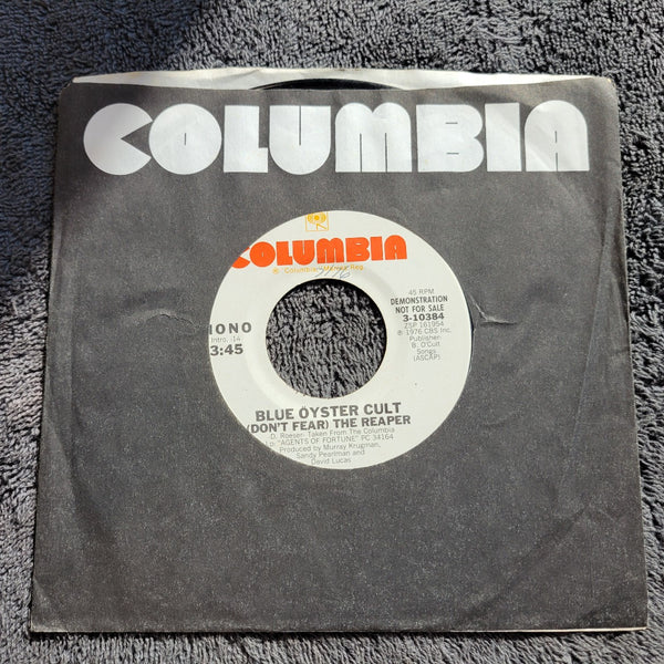 BLUE OYSTER CULT DONT FEAR THE REAPER WLP WHITE LABEL PROMO MONO