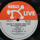 MILT JACKSON MEMORES OF THELONIOUS SPHERE MONK PABLO IN LONDON LIVE SHRINK