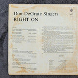 DON DEGRATE SINGERS RIGHT ON MAJESTIC LPS 1044 SOUTHERN GOSPEL