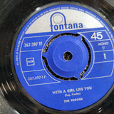 TROGGS WITH A GIRL LIKE YOU IMPORT SWEDEN FONTANA PICTURE SLEEVE