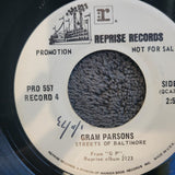 GRAM PARSONS CRY ONE MORE TIME WHITE LABEL PROMO PRO 557 STREETS OF BALTIMORE