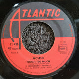 AC/DC TOUCH TOO MUCH LIVE WIRE IMPORT FRANCE