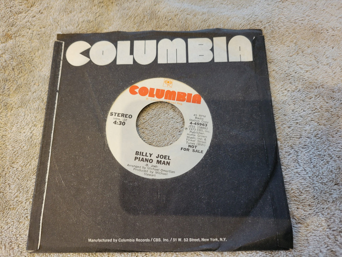 BILLY JOEL PIANO MAN WHITE LABEL PROMO MONO COLUMBIA 4-45963 WLP