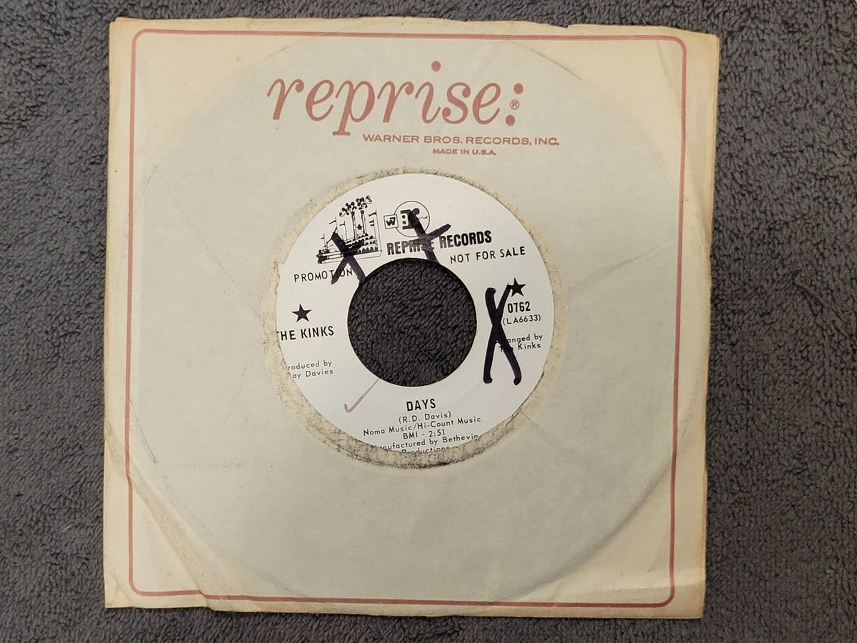 KINKS DAYS SHE'S GOT EVERYTHING WHITE LABEL PROMO REPRISE 0762 WLP
