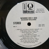 RICHARD WILLIAMS WHERE DO I GO WLP WHITE LABEL PROMO HYPE STICKER