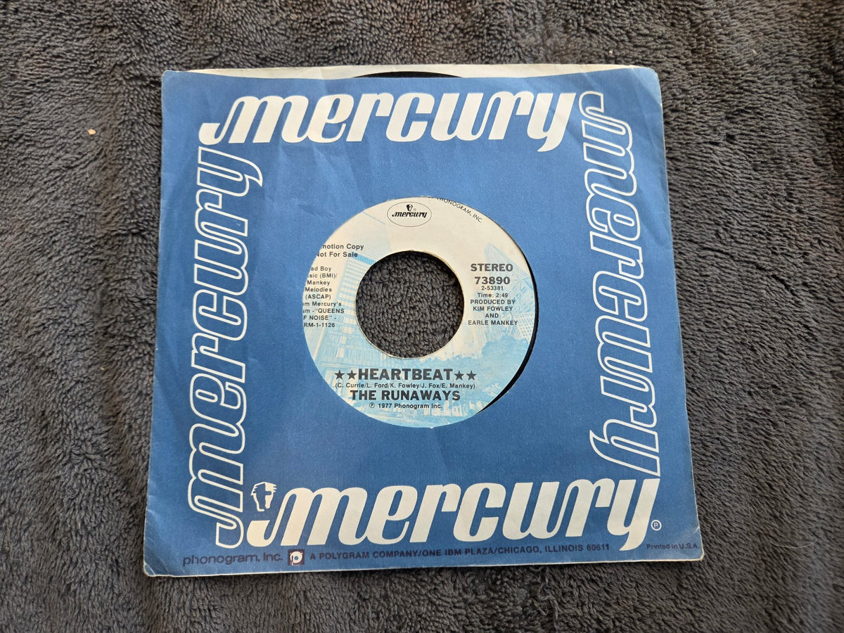 RUNAWAYS HEARTBEAT PROMO NEON ANGELS ON THE ROAD TO RUIN MECURY 73890
