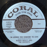 BUDDY HOLLY THAT'LL BE THE DAY I'M LOOKIN FOR SOMEONE TO LOVE SILVER STAR CORAL