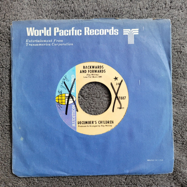 DECEMBER'S CHILDREN BACKWARDS AND FORWARDS PROMO KISSIN TIME WORLD PACIFIC 77887