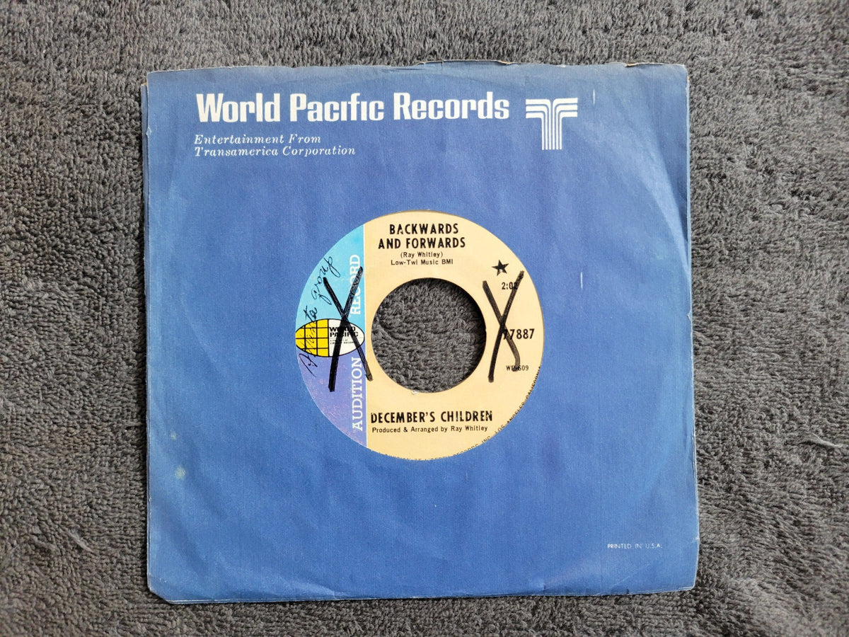 DECEMBER'S CHILDREN BACKWARDS AND FORWARDS PROMO KISSIN TIME WORLD PACIFIC 77887