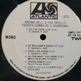ARCHIE BELL & THE DRELLS THERES GONNA BE A SHOWDOWN WHITE LABEL PROMO wlp