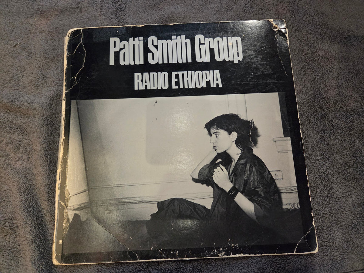 PATTI SMITH GROUP RADIO ETHIOPIA WHITE LABEL PROMO W/ INSERT PROM SHEET/BIO
