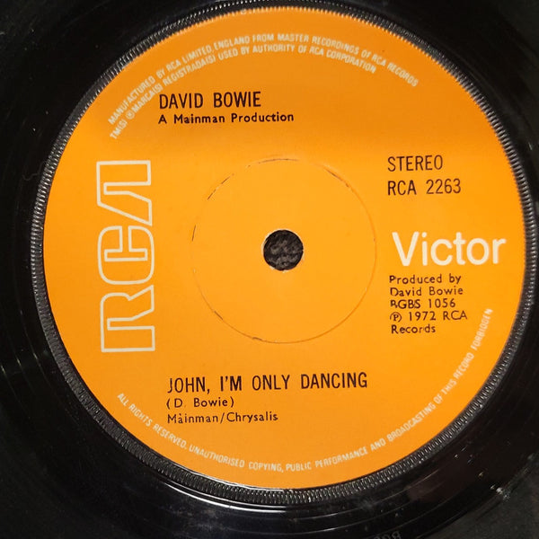 DAVID BOWIE JOHN I'M ONLY DANCING HANG ON TO YOURSELF SOLID CENTER UK IMPORT