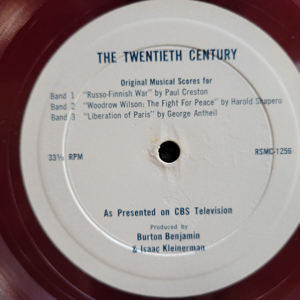TWENTIETH CENTURY CBS TELEVISION SOUNDTRACK RSMC 1256 EVITA RED VINYL PROMO
