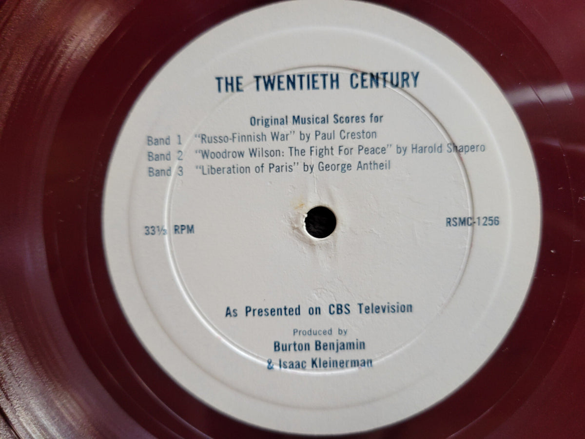 TWENTIETH CENTURY CBS TELEVISION SOUNDTRACK RSMC 1256 EVITA RED VINYL PROMO