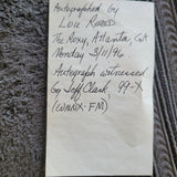 THE VELVET UNDERGROUND & NICO ANDY WARHOL 1968 PEEL COVER AUTOGRAPHED LOU REED