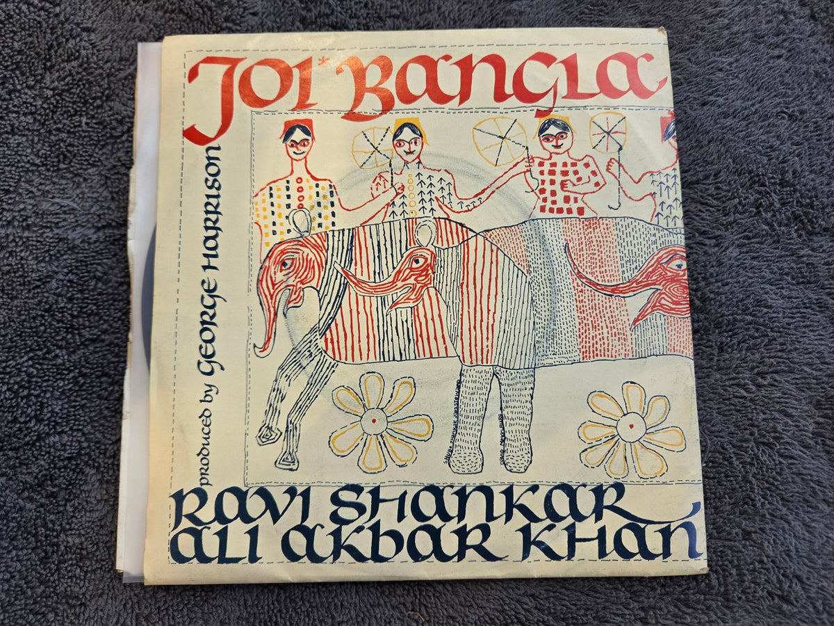 RAVI SHANKAR ALI AKBAR KHAN JOI BANGLA APPLE 1838 PICTURE SLEEVE GEORGE HARRISON