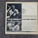 CLIFFORD BROWN JAZZ IMMORTAL FEATURING ZOOT SIMS PACIFIC JAZZ RECORDS