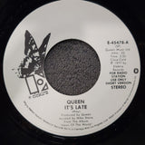 QUEEN ITS LATE  WHITE LABEL PROMO ELEKTRA E-45478 WLP SHORT & LONG VERSION WLP