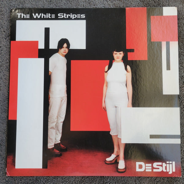WHITE STRIPES DE STIJL LIMITED EDITION RED WHITE SPLIT VINYL
