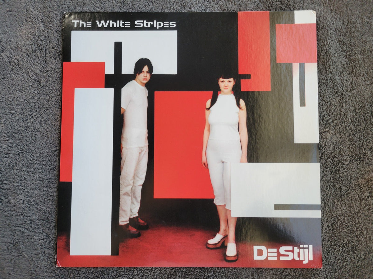 WHITE STRIPES DE STIJL LIMITED EDITION RED WHITE SPLIT VINYL