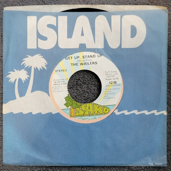 BOB MARLEY PETER TOSH WAILERS GET UP STAND UP SLAVE DRIVER ISLAND 1218