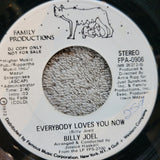 BILLY JOEL TOMORROW IS TODAY EVERYBODY LOVES YOU NOW FAMILY PRODUCTIONS FPA-0906