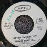 LEXINGTON AVENUE LOCAL ALONG COMES MARY LISTEN EVERYBODY EPIC 5-10309 PROMO