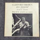 CLIFFORD BROWN JAZZ IMMORTAL FEATURING ZOOT SIMS PACIFIC JAZZ RECORDS