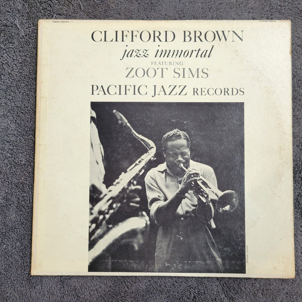CLIFFORD BROWN JAZZ IMMORTAL FEATURING ZOOT SIMS PACIFIC JAZZ RECORDS