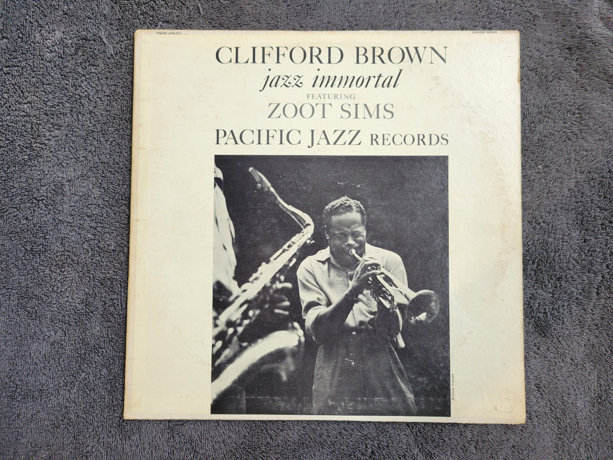 CLIFFORD BROWN JAZZ IMMORTAL FEATURING ZOOT SIMS PACIFIC JAZZ RECORDS
