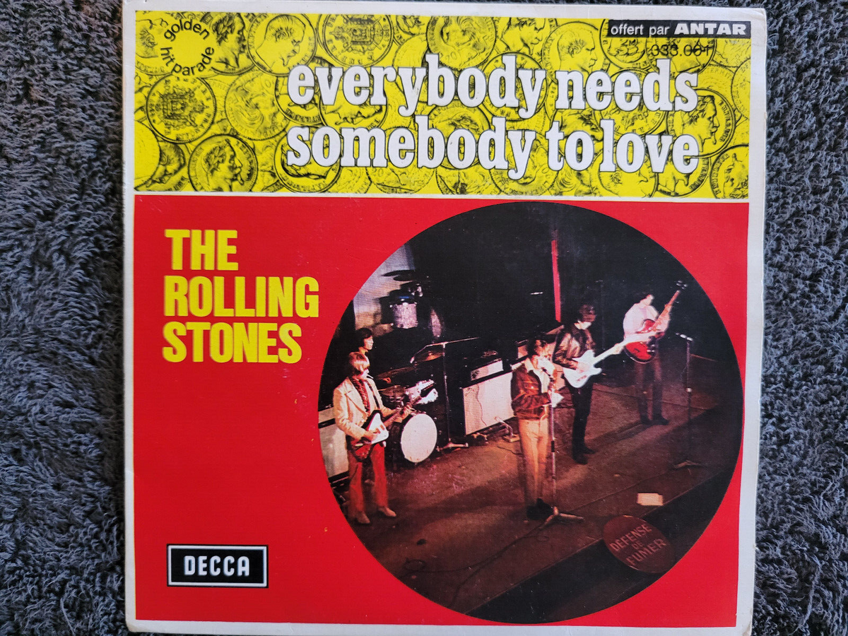 ROLLING STONES EVERYBODY NEEDS SOMEBODY TO LOVE IMPORT PS PICTURE SLEEVE
