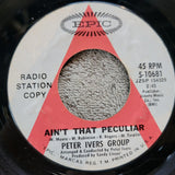 PETER IVERS GROUP AINT THAT PECULIAR CLARENCE O'DAY WHITE LABEL PROMO WLP