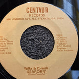 WILKS & CORNISH MY CAR WONT START PICTURE SLEEVE CENTAUR 596 ATLANTA GARAGE ROCK