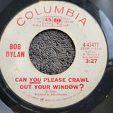 BOB DYLAN CAN YOU PLEASE CRAWL OUT YOUR WINDOW PROMO HIGHWAY 61 REVISITED 443477