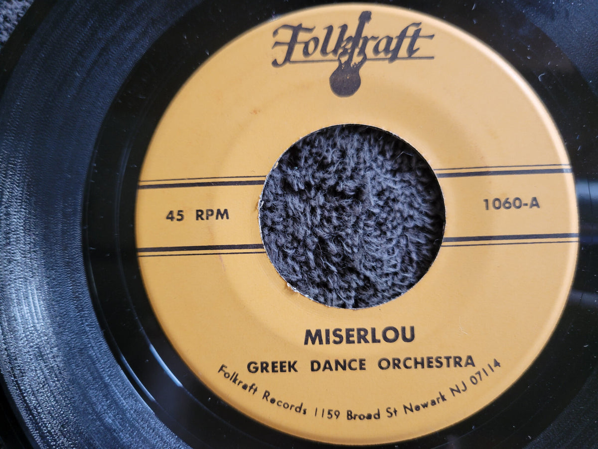 GREEK DANCE ORCHESTRA MISERLOU / GERIKINA W/ INSTRUCTIONS FOLKRAFT 7"