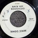RINGO STARR BACK OFF BOOGALOO WHITE LABEL PROMO APPLE 1849 WLP BLINDMAN