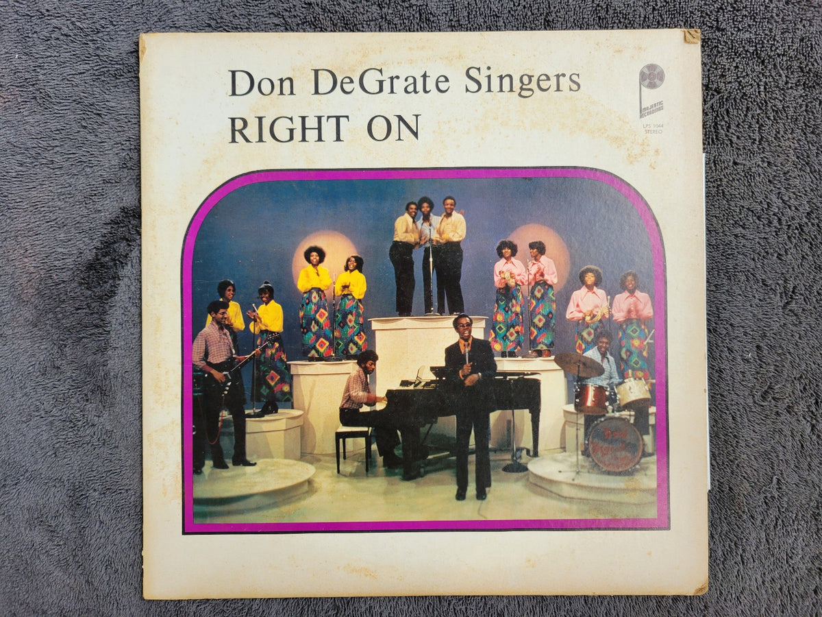 DON DEGRATE SINGERS RIGHT ON MAJESTIC LPS 1044 SOUTHERN GOSPEL