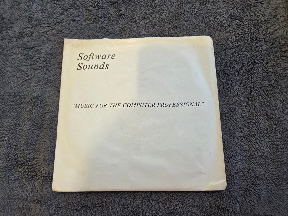 SOFTWARE SOUNDS QUICK AND DIRTY PICTURE SLEEVE W/ INSERTS HARD WIRED PLP 1034
