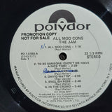 JAM ALL MOD CONS WHITE LABEL PROMO FIRST PRESSING WLP PAUL WELLER
