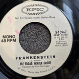 EDGAR WINTER GROUP FRANKENSTEIN MONO WHITE LABEL PROMO WHITE TRASH EPIC 5-10967