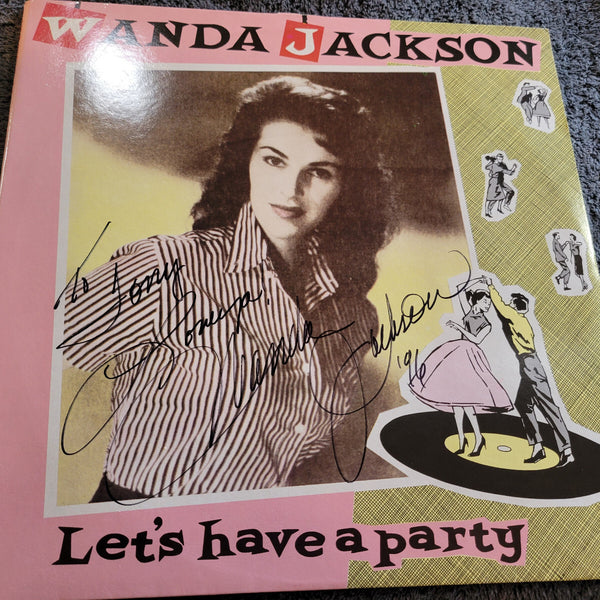 WANDA JACKSON LETS HAVE A PARTY AUTOGRAPHED IMPORT ROCKABILLY