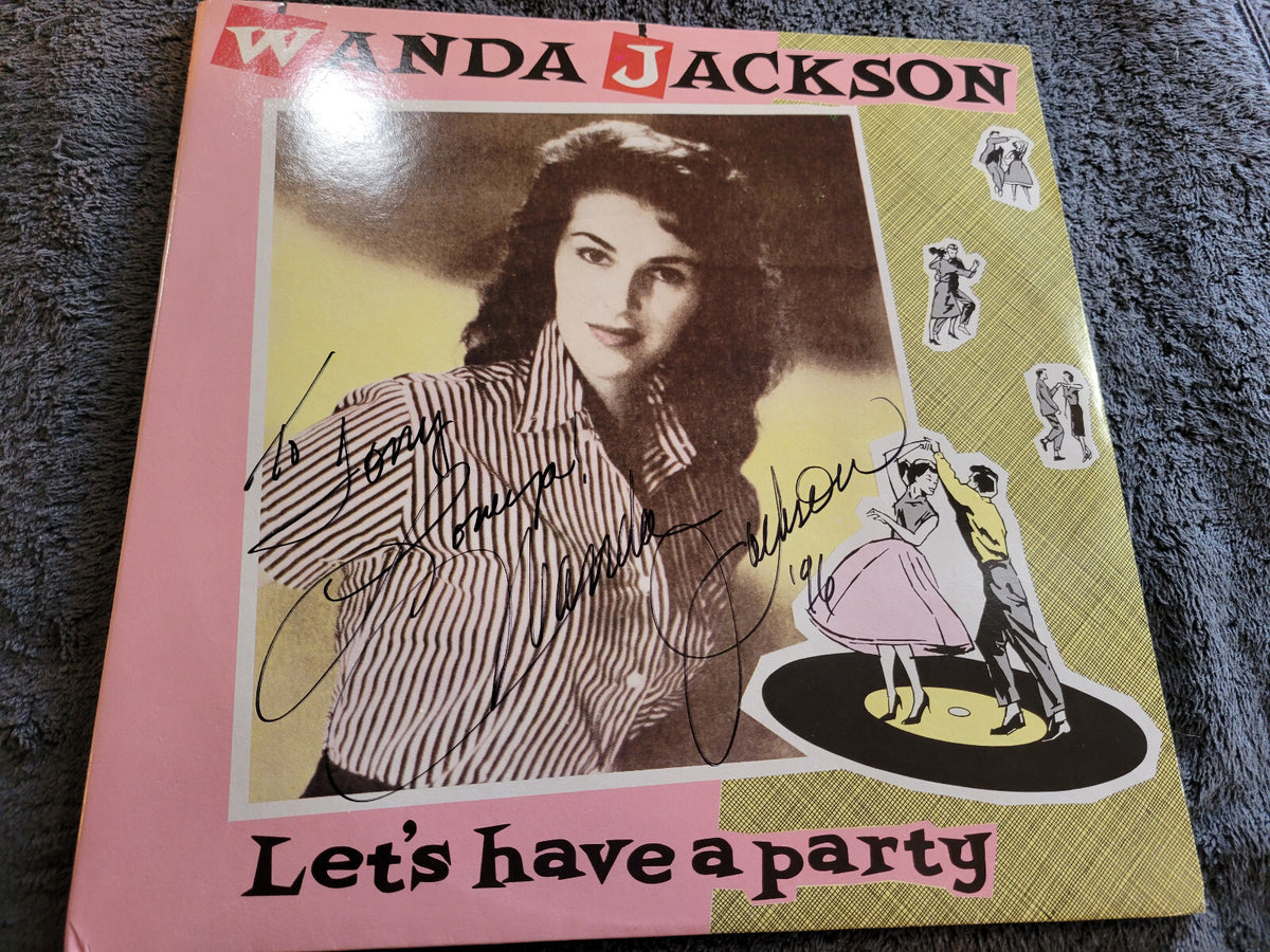 WANDA JACKSON LETS HAVE A PARTY AUTOGRAPHED IMPORT ROCKABILLY