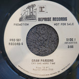 GRAM PARSONS CRY ONE MORE TIME WHITE LABEL PROMO PRO 557 STREETS OF BALTIMORE